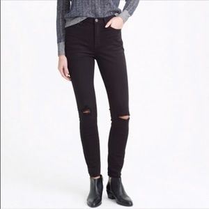 JCrew Lookout Highrise Skinny Ripped Jeans